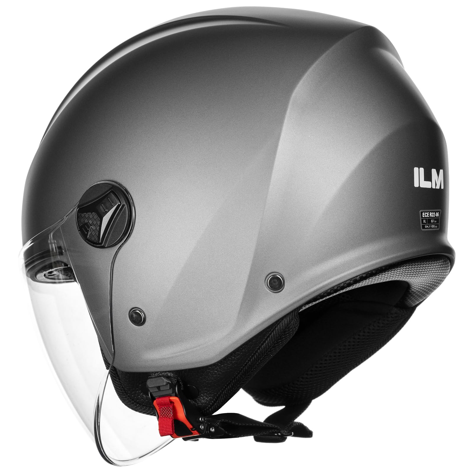 ILM Motorradhelm Retro Herren Damen Jethelm ECE2206 Modell WT506