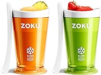 Vista 13 de ZOKU Máquina de granizado y batido jumbo, taza compacta para hacer y servir con núcleo de congelador que crea batidos de una sola porción