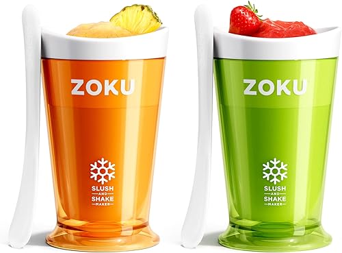Vista 42 de Fábrica de batidos Zoku Slush y Shake Maker, color naranja, Púrpura