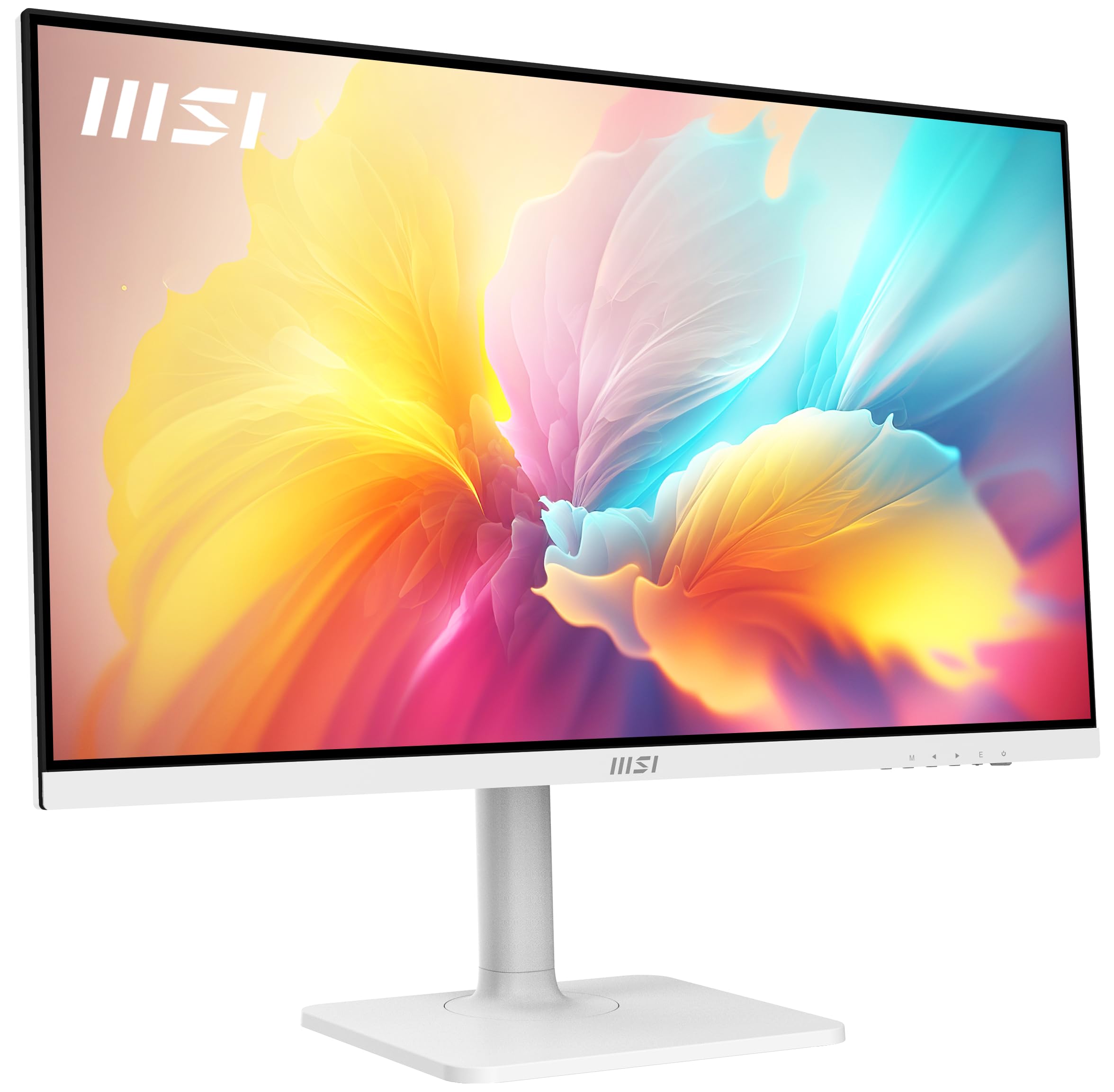 msi Modern MD272QXPW 27-inch IPS 2560 x 1440 (QHD) Computer Monitor, 100 Hz, Adaptive-Synch, HDR 400, HDMI, DisplayPort, USBC 65W Power Delivery, KVM, VESA, Height Adjustable, Speaker, 1ms, White - Additional View