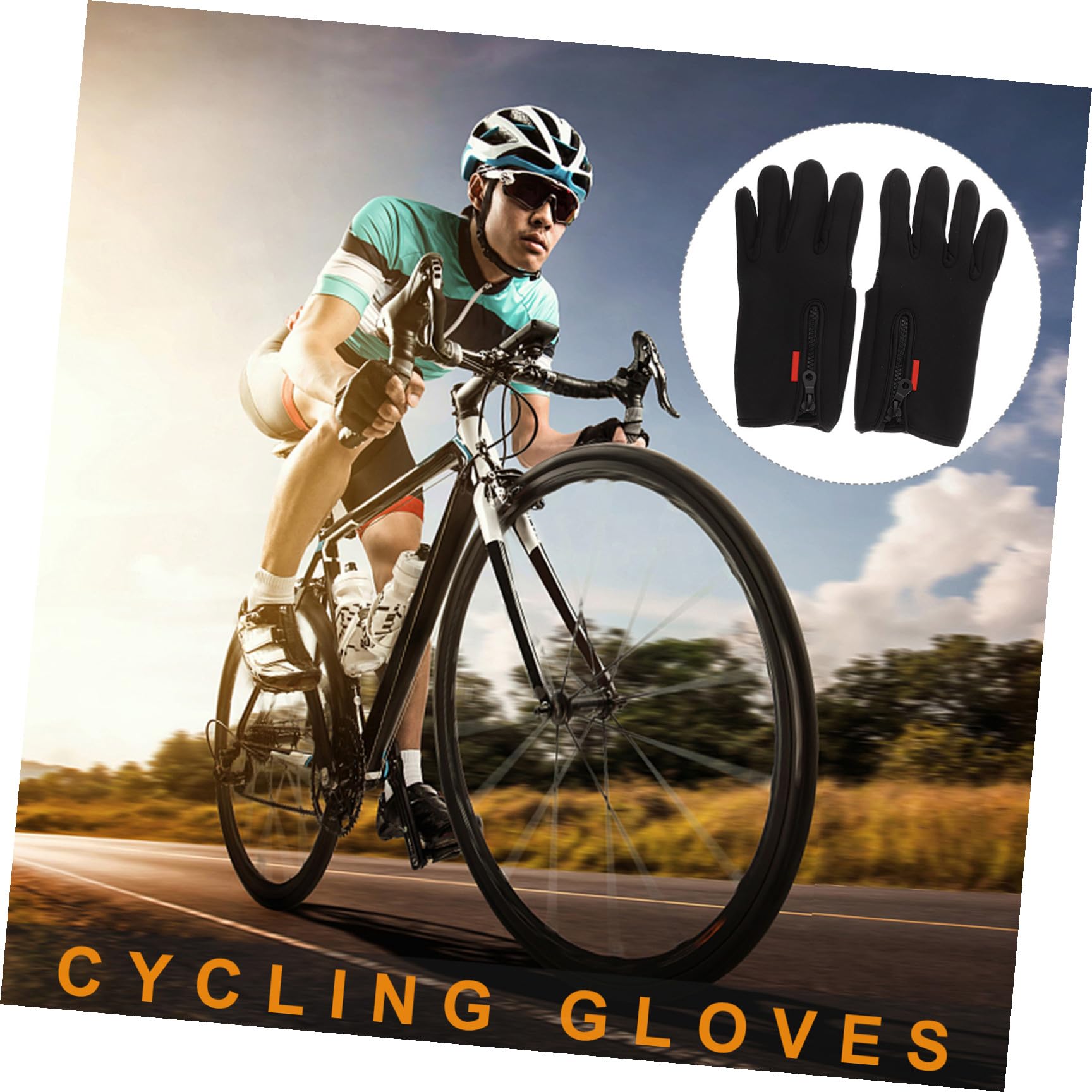 ifundom Guantes Largo Camuflaje Windproof Pesado Escalada Lana Cortar Trabajar Montaña Slip Seguridad Senderismo Caza Dedo Protector Guante De Pesca De Invierno Forro Polar Black