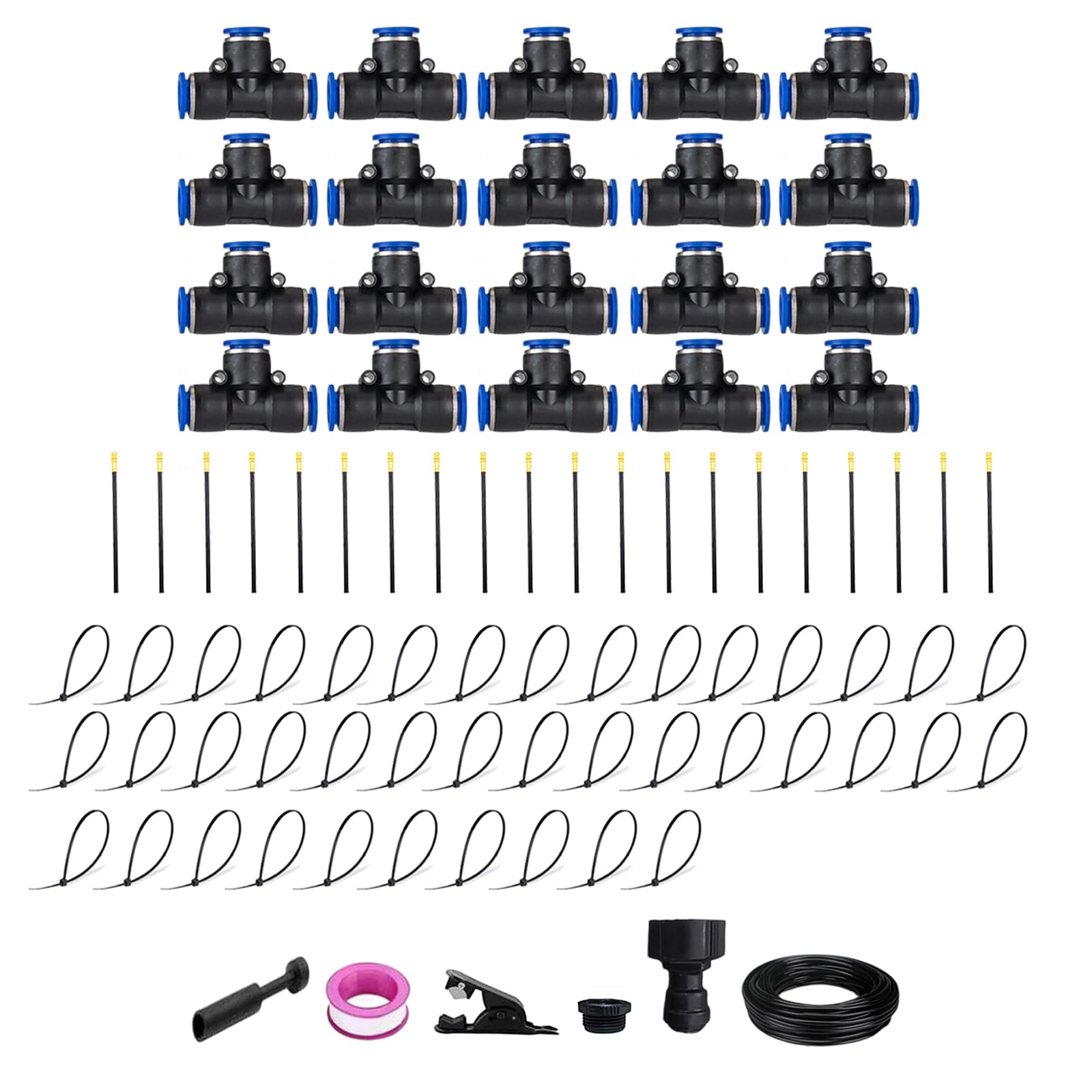 Hredyqw Professional Weather Resistant 360 Degree Rotating Garden Sprinkler Drip Irrigation Set For Greenhouse