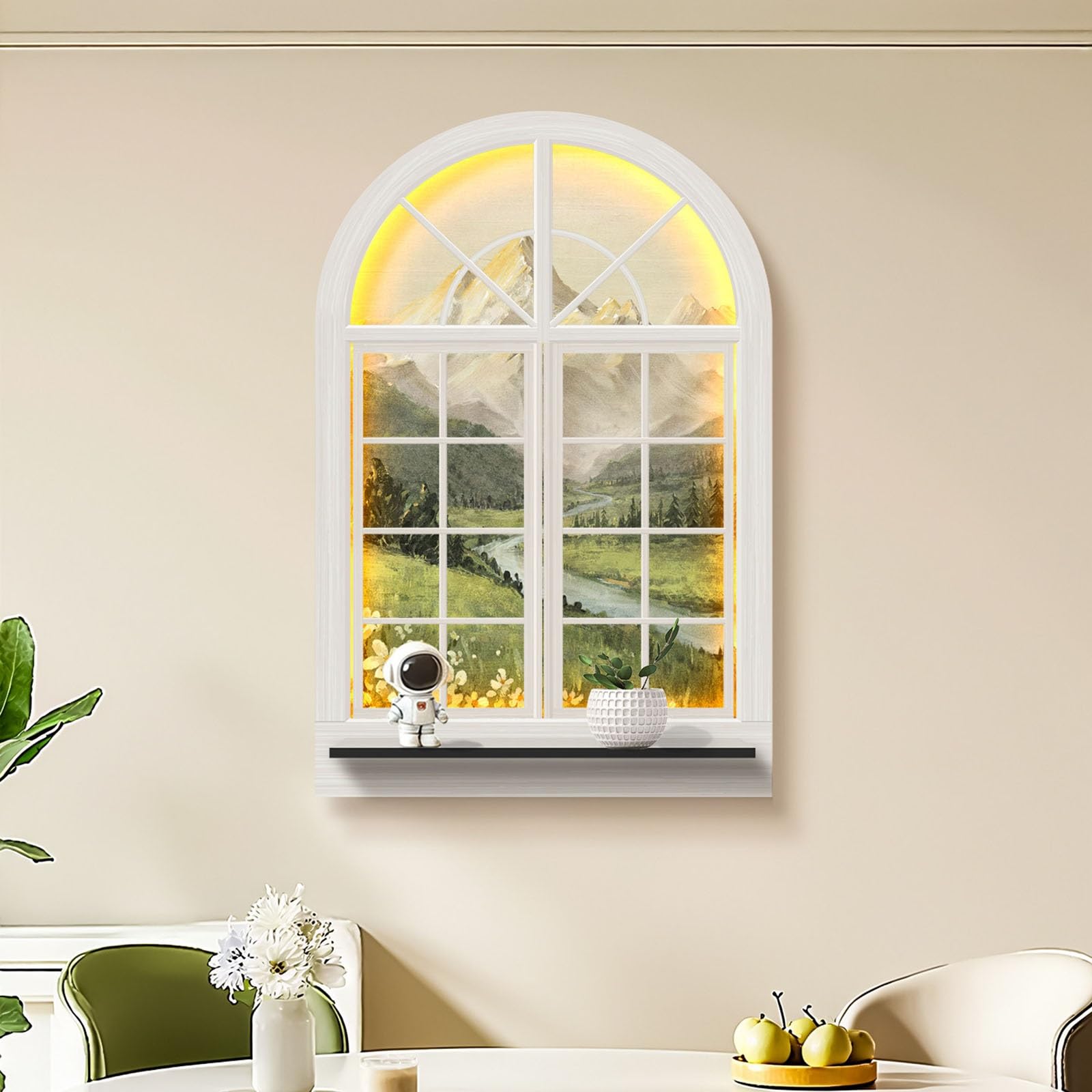 Sculptures murales LED design paysage texturé 3D intérieur - 8