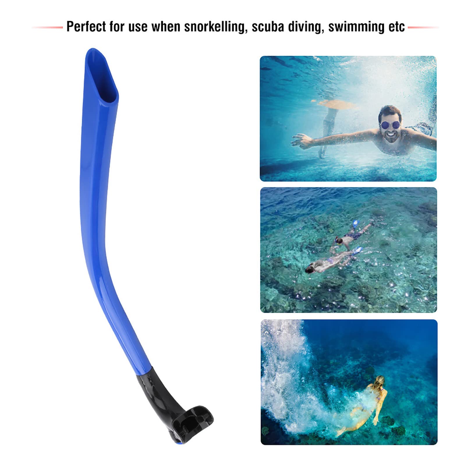 CQEAZ Tubo da snorkeling in silicone, unisex, arrotolabile CQEAZ Tubo da snorkeling in silicone, unisex, arrotolabile