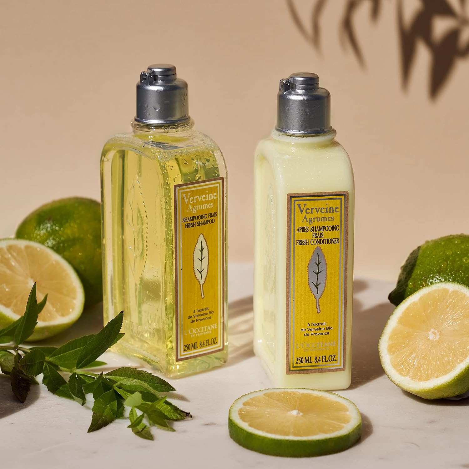 L'Occitane Crisp Citrus Verbena Shampoo Enriched With Grapefruit Extract and Organic Verbena, 8.4 Fl. oz.