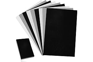 Whaline Black and White Felt Fabric Sheets
