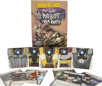 Nerdvana Game: Borderlands: Tiny Tina's Robot Tea Party - Roleplaying Card Game, Strategy Game, Officially Licensed, Ages 13+, 2-5 Players, 15 Min