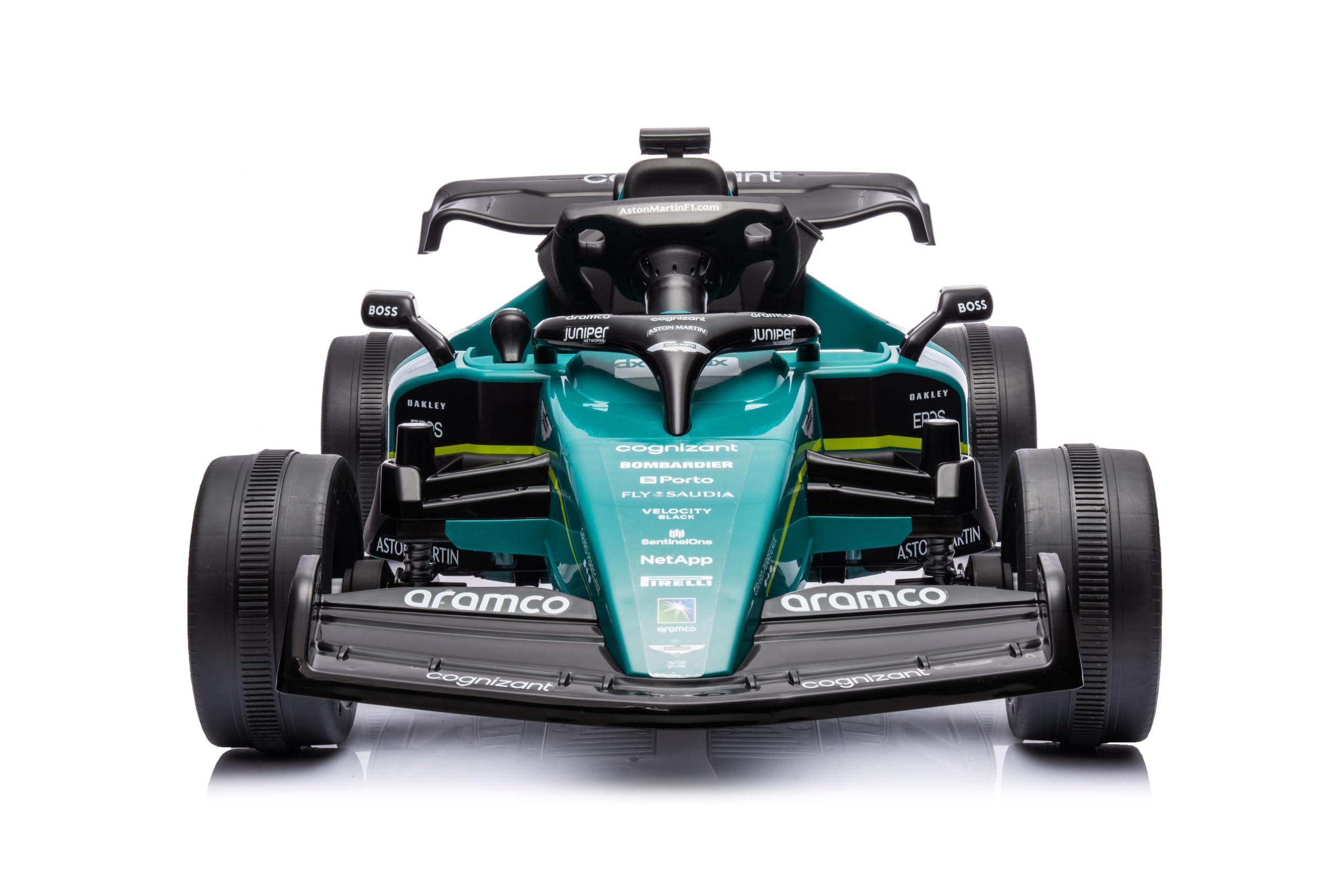 Oficjalnie licencjonowany Aston Martin AMR23 - elektryczny samochód dla dzieci (3-8 lat) - zielony