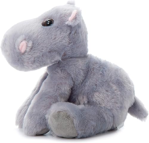 Miniatura 7 de The Petting Zoo Hippo - Animales de peluche para niños, animales del zoológico de Onez salvajes, juguete de peluche hipopótamo de 8.0in