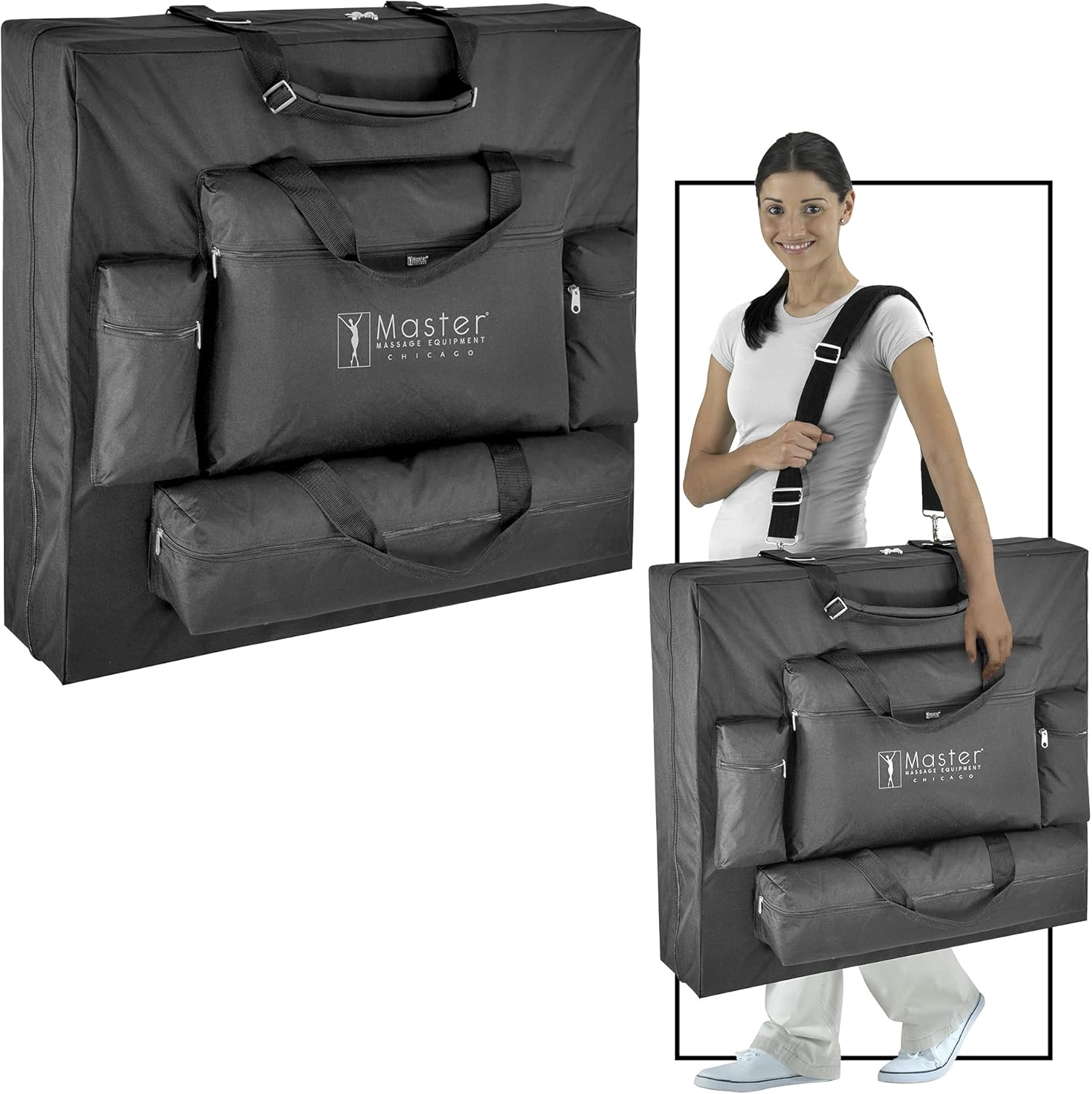 Master Massage 31" Santana LX Portable Massage Table Package, Memory Foam Reiki Mountain Red : Beauty & Personal Care