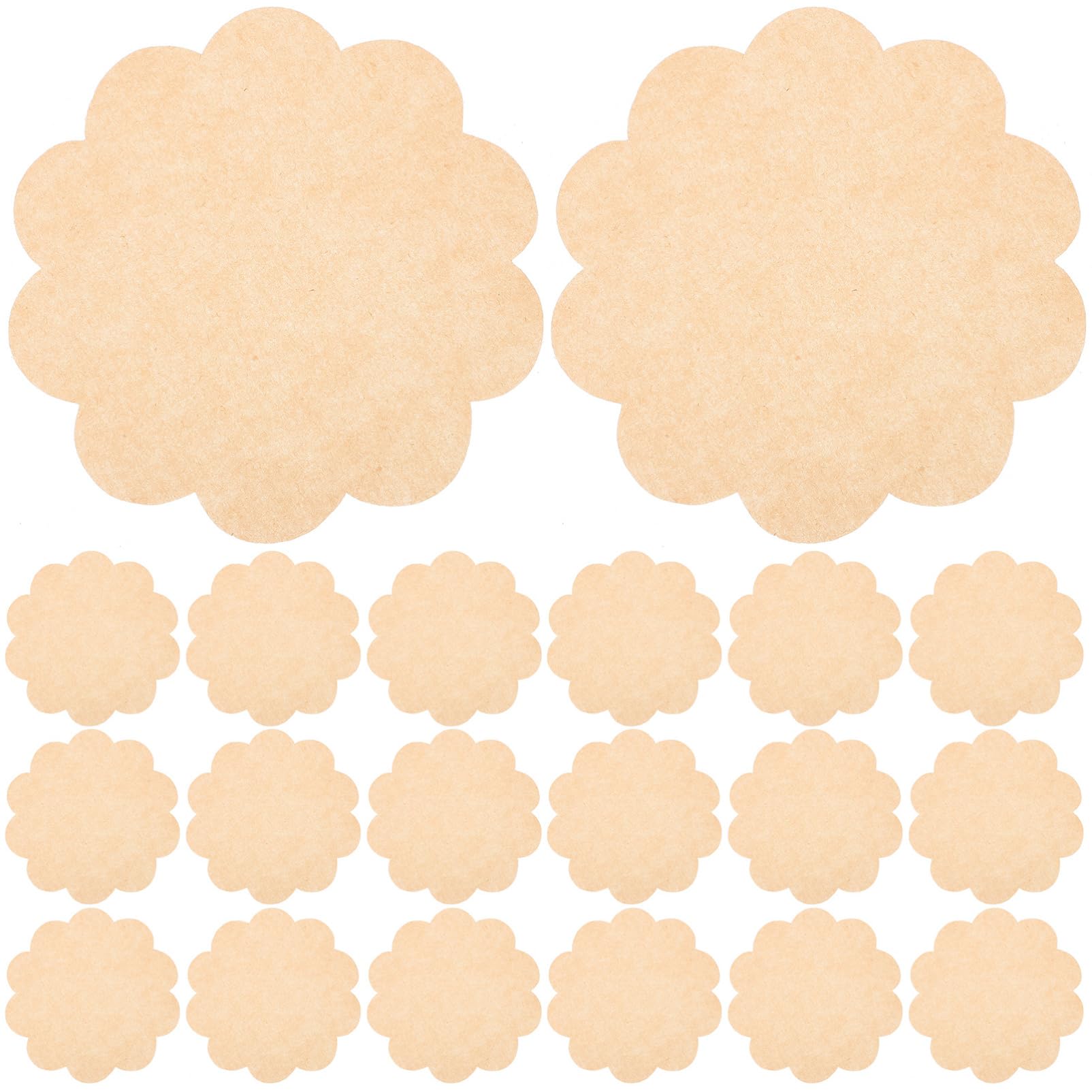 MAGICLULU 500Pcs Greaseproof Food Wrapping Paper for Sandwiches Baking Fries Non Stick Double Sided Flower Shape Kitchen Liners for Delicious Food Presentation