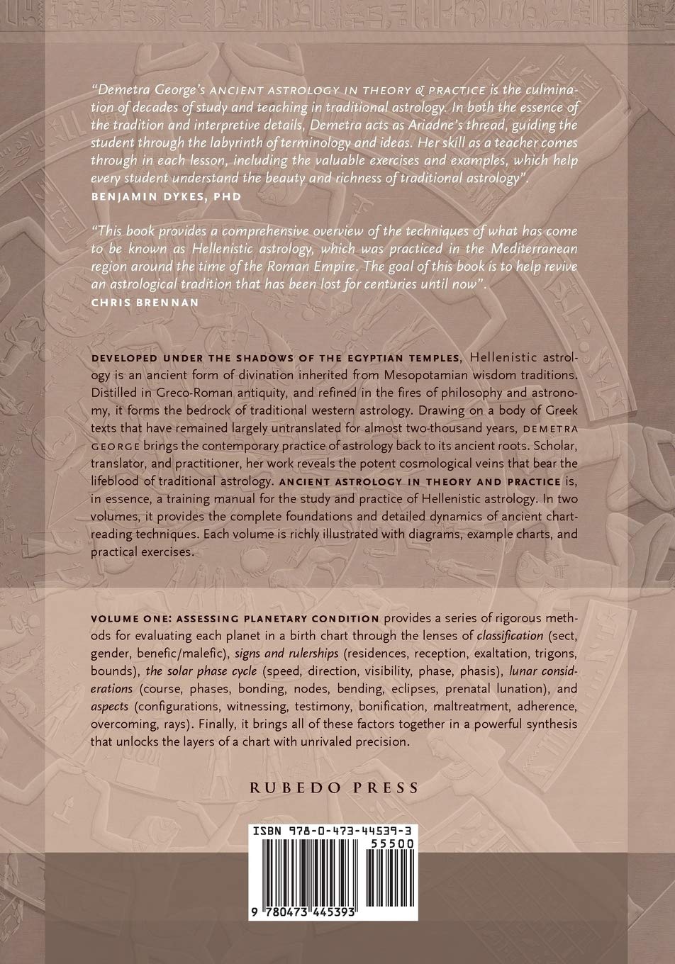 Ancient Astrology in Theory and Practice: A Manual of Traditional Techniques, Volume I: Assessing Planetary Condition