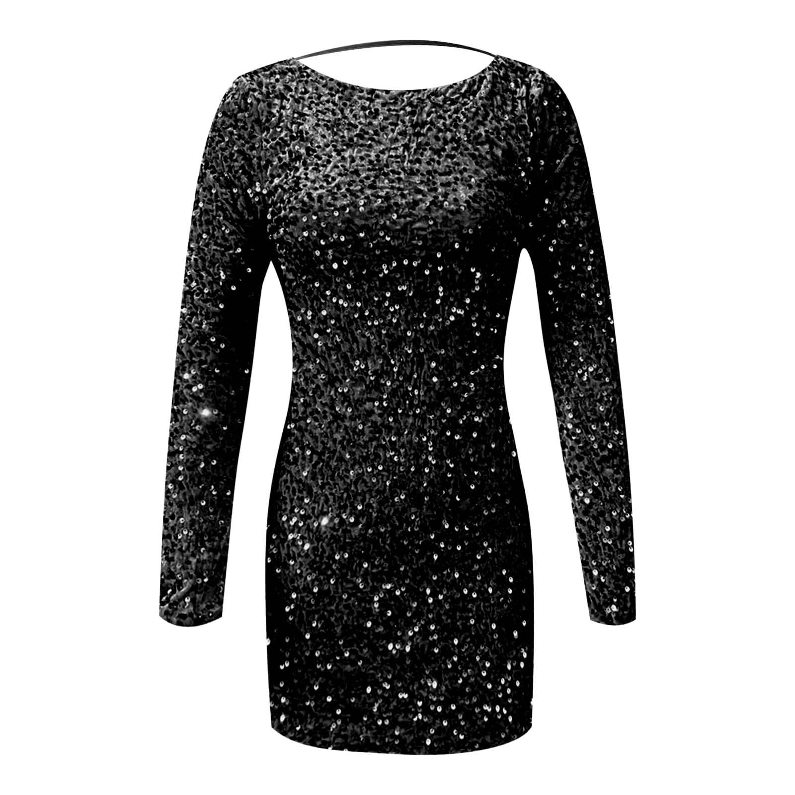 Générique Robe Portefeuille Femme élégante avec Paillettes pour Une Moderne et Confortable en Toute Occasion décontractée