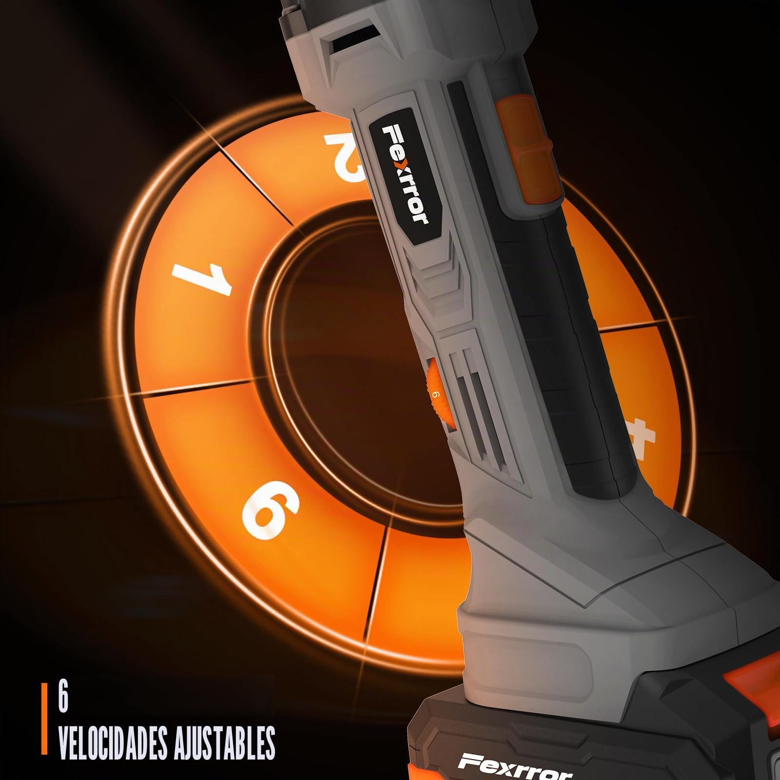 Multiherramienta Oscilante 20V, Herramienta Multifunción a Batería de 6 Velocidades, 8000-19000 RPM, Con Batería y Cargador, 24 Accesorios, Herramientas Oscilantes Para Serrar, Cortar, Lijar