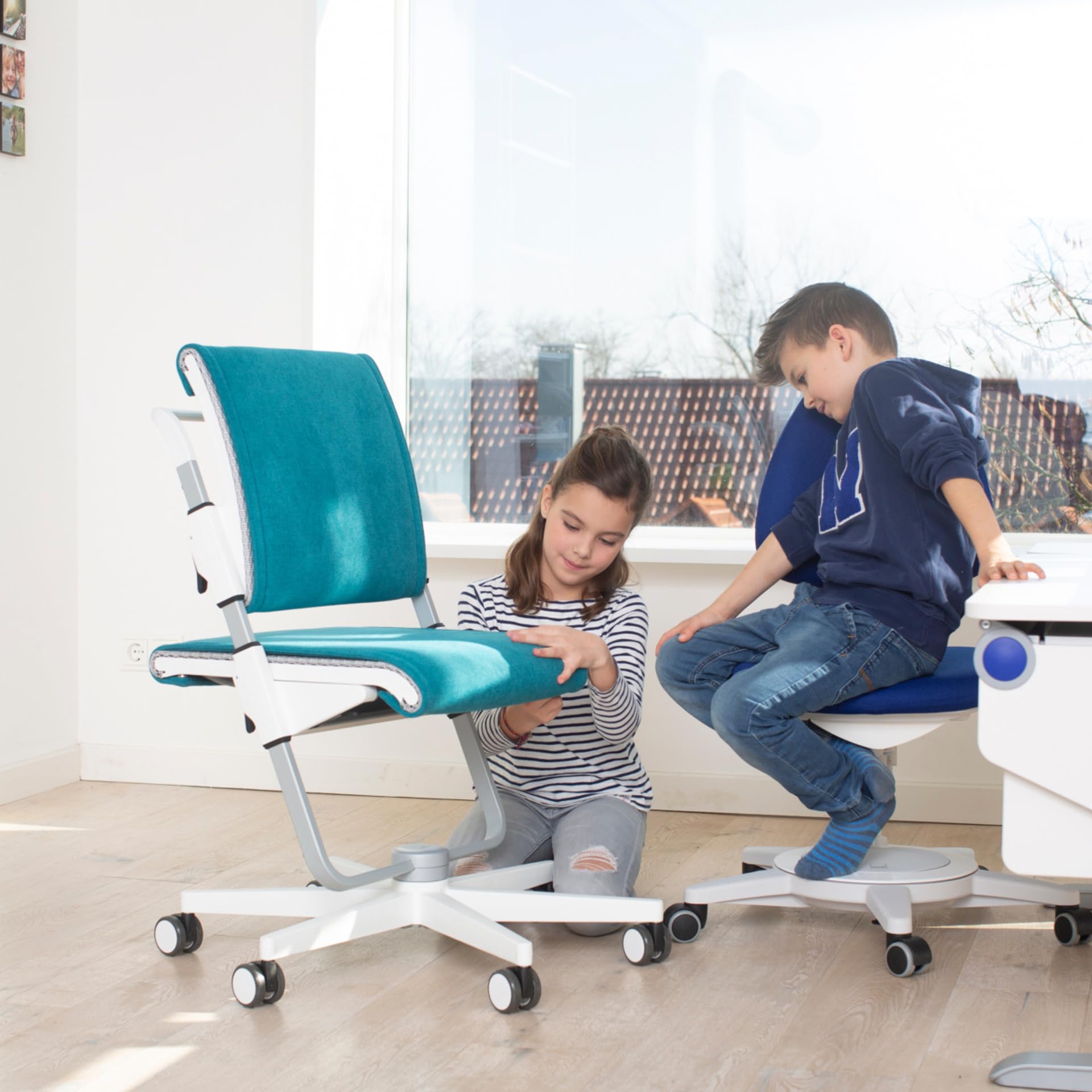 Moll Sitzkissen für Kinderschreibtischstuhl Scooter | komfortable & rutschfeste Polsterung | einfach montierbar | waschbar & austauschbar | ideal für Jungen & Mädchen | Made in Germany