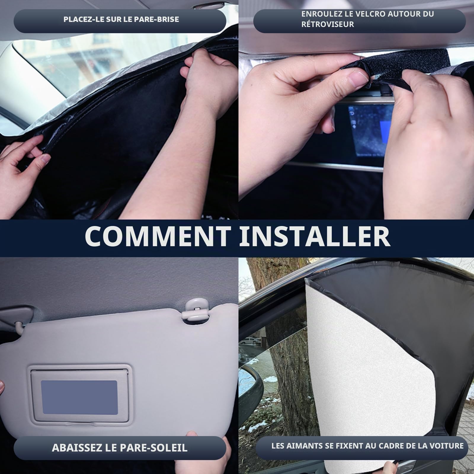 ZATOOTO Pare-Soleil pour VW T5 T6, pour Pare-Brise et Vitres Latérales