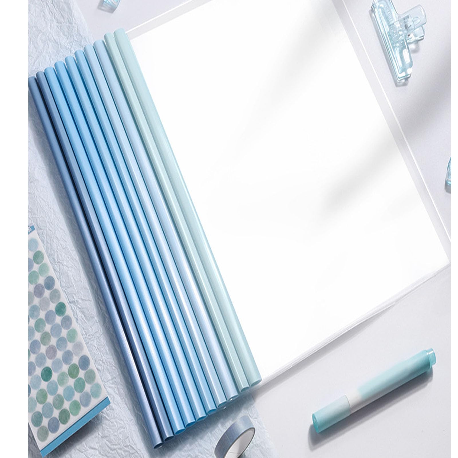 Copertine Trasparenti A4 per Rilegatura, Plastica Copertina Rapporto con Barra Scorrevole, 10 Pezzi