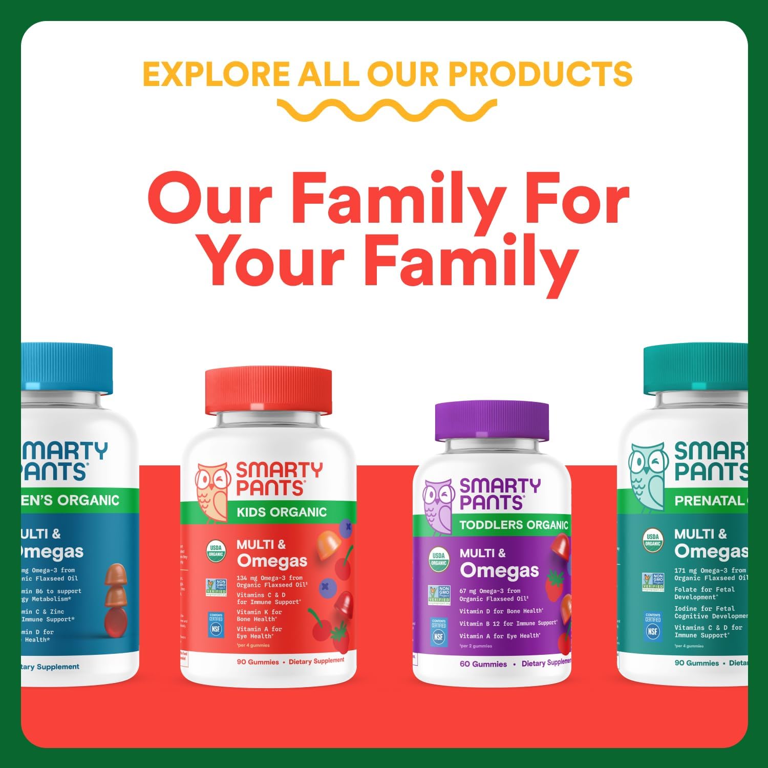 SmartyPants Kids Multivitamin & Fiber Gummies: Prebiotic Fiber to Support Kids Digestion with Vitamin D3, C, Vitamin B12, B6, A, Zinc, Biotin, Folate, Three Fruit Flavors, 90 Count (30 Day Supply) - Image 10