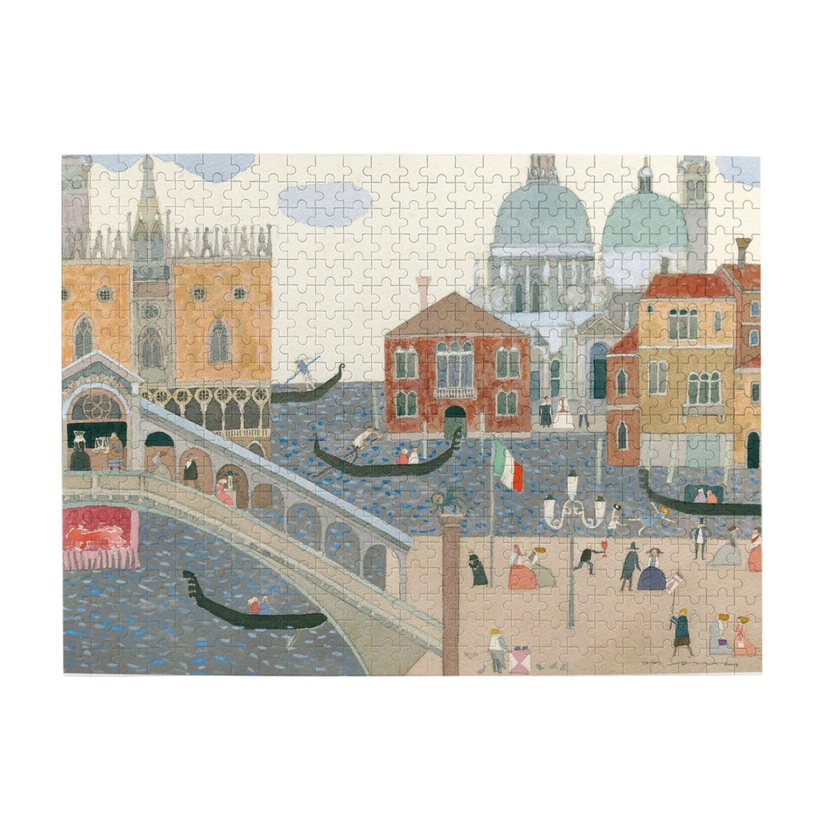 Amazon | 安野光雅 ゴンドラの唄 世界の名画 木製ジグソーパズル 52cm