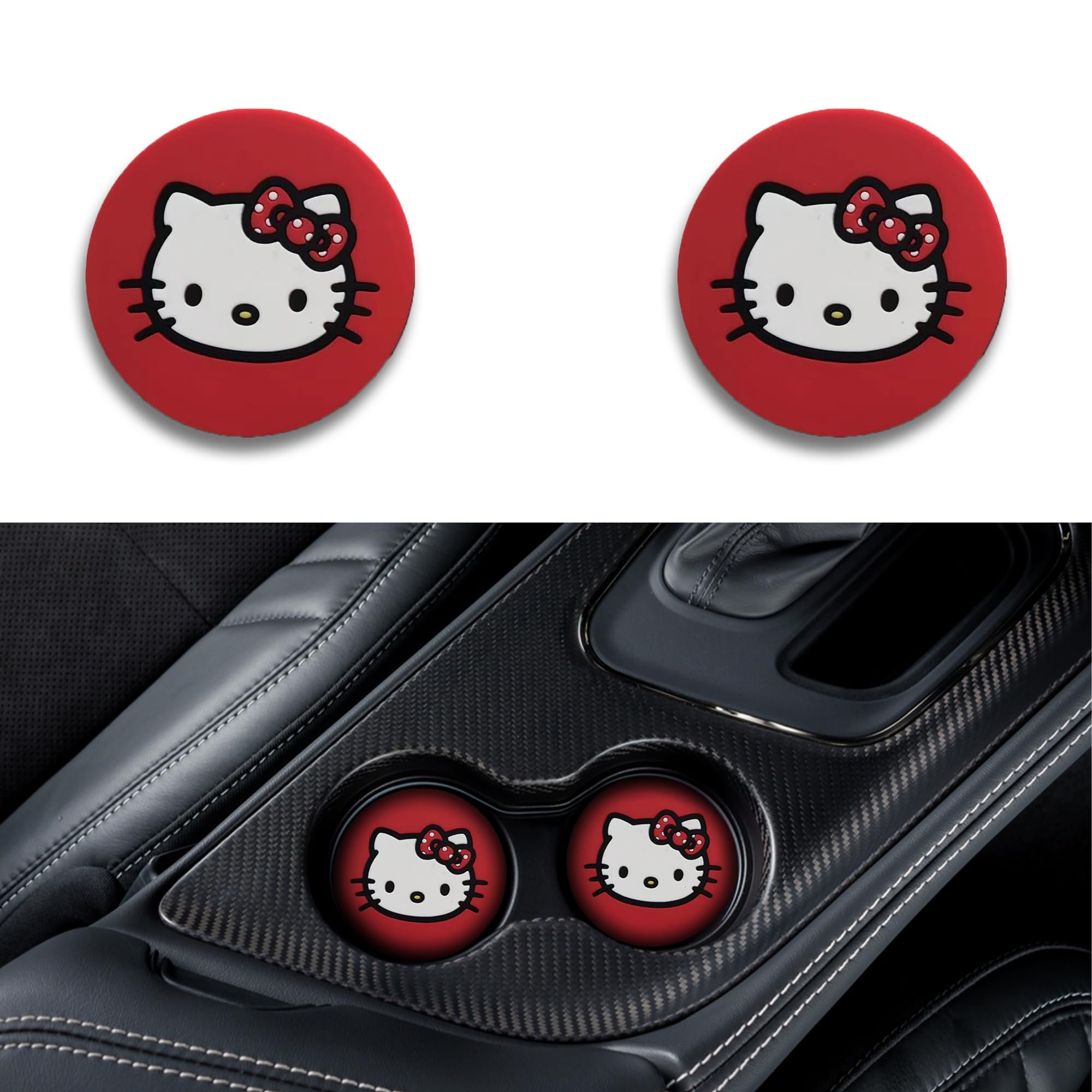 Juego De 2 Posavasos Para Autoóvil, Diseño De Bulldog Francés, Base De