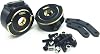 Treal Brass Front Steering Blocks Knuckles2 for Element Enduro Sendero and Trailrunner IFS Black