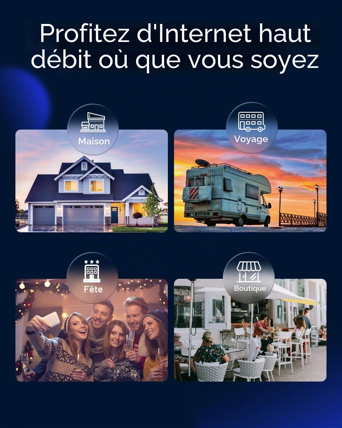 Cudy Routeur WiFi 4G LTE Cat 12, routeur Modem LTE, routeur cellulaire Double SIM 4G, Wi-FI Double Bande AC1200, 4 Ports Gigabit, OpenVPN, WireGuard, Verrouillage de Bande, TTL, à la Commande, LT12