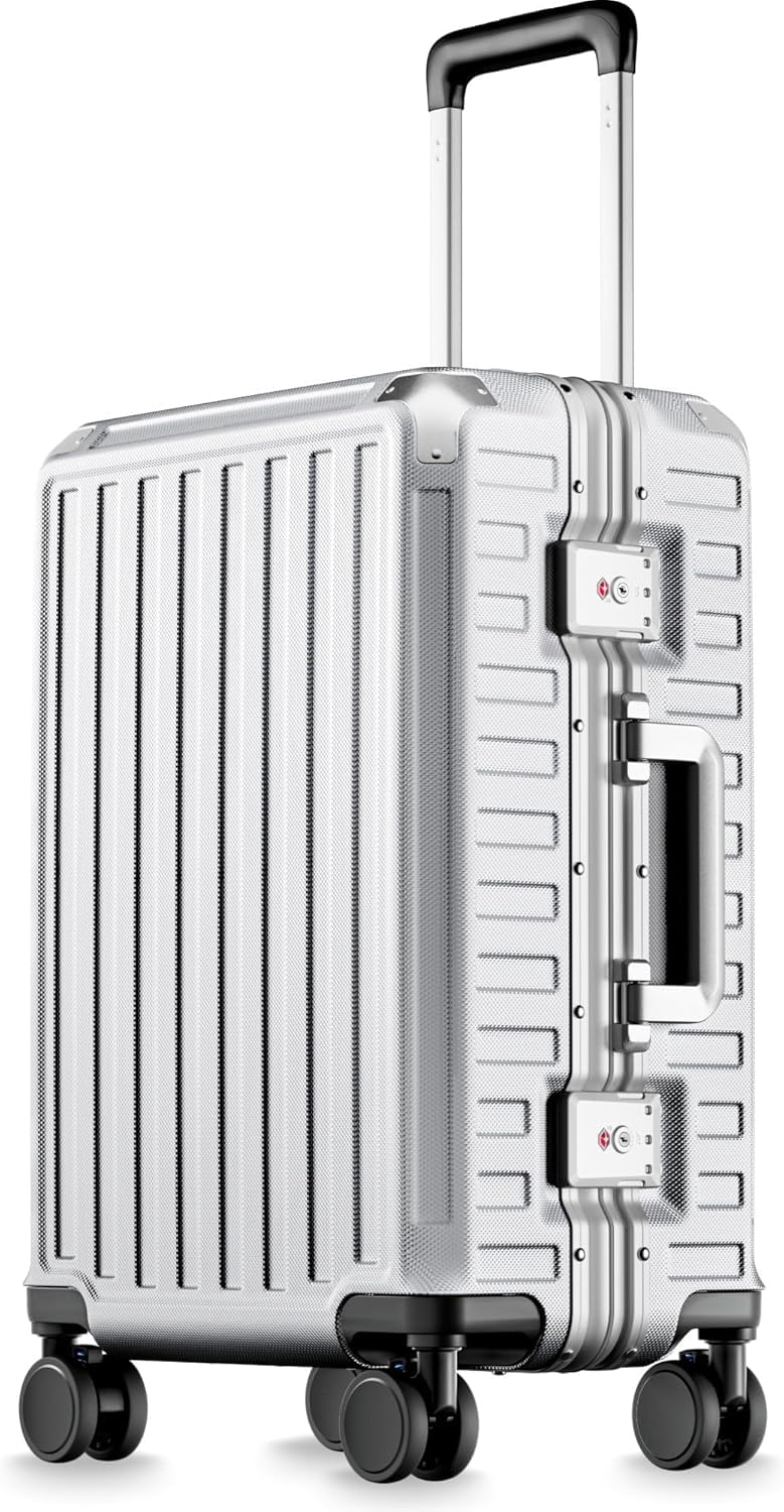 LUGGEX Valise Rigide avec Cadre en Aluminium, Valise Cabine de Voyage