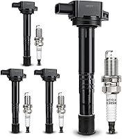 Vista 25 de Bobina de encendido UF669 y bujía de iridio doble 1675 compatible con Chevy Cruze Sonic Trax Volt Buick Encore Cadillac ELR D521C y PFR7S8EG