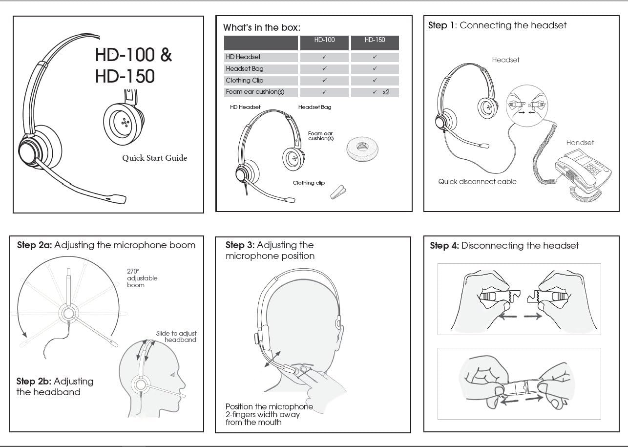 Professional Single Ear Headset with Noise Canceling Mic With Phone and USB cable For Yealink T19 T20 T21 T22 T23 T26 T27 T28 T29 T32 T36 T38 T40 T41 T42 T46 T48 T52 T54 and also PC or Softphone
