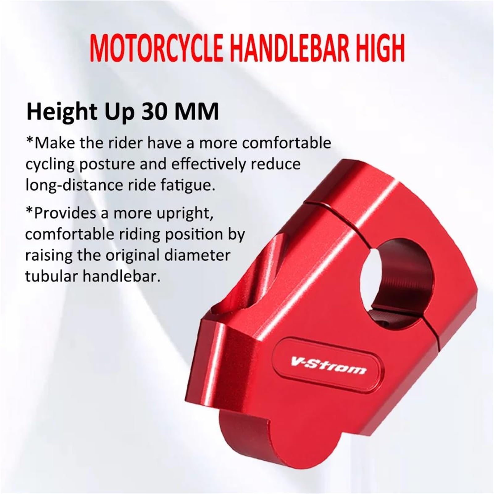 Per Suzuki VSTROM 650 1000 1050 1050XT V-STROM 250 DL250 DL650 DL1000 Riser Manubrio Motocross Morsetto Di Montaggio Per Fossa