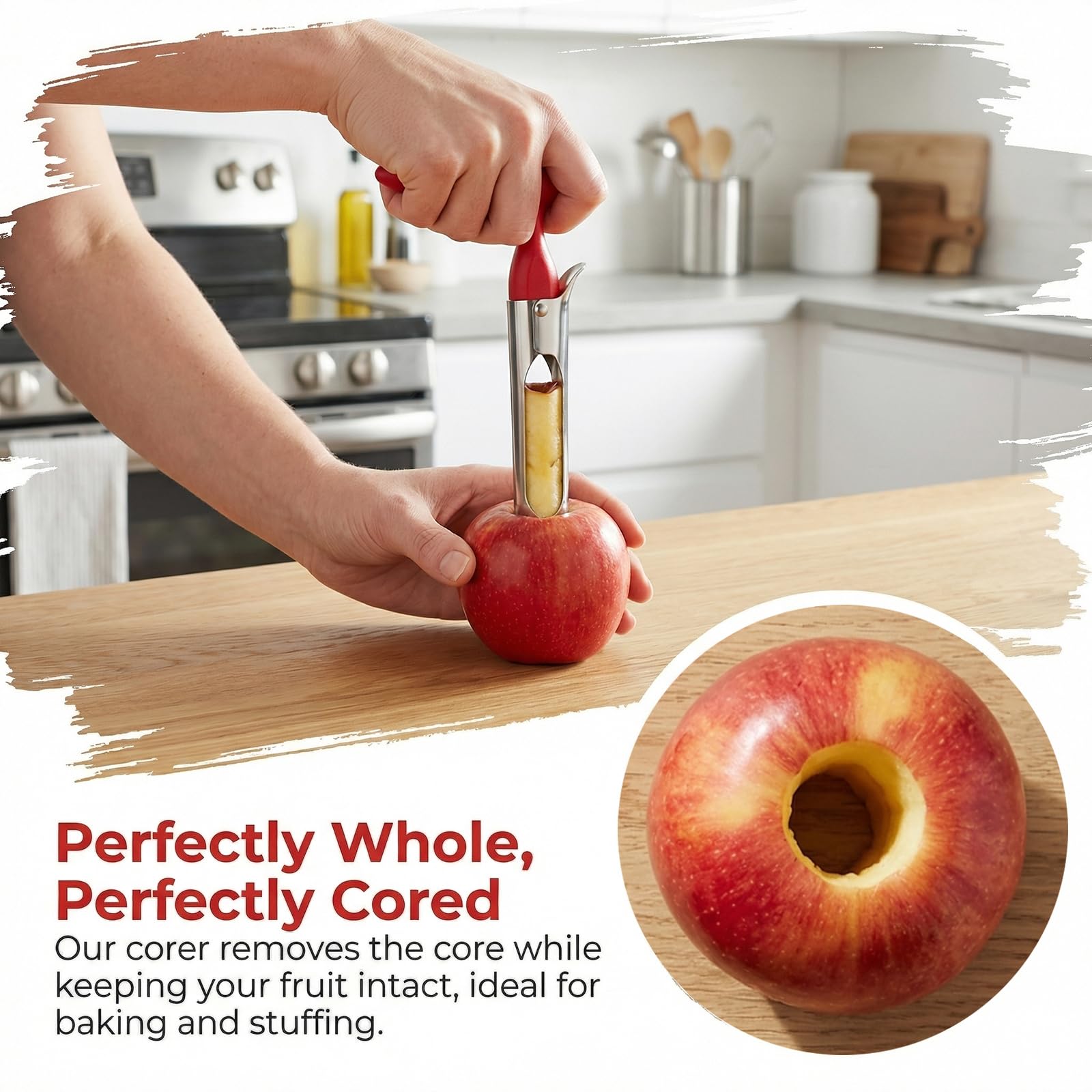 Apple Corer Tool - 2 Pack Stainless Steel -4 Apple Corer Tool - 2 Pack Stainless Steel -4