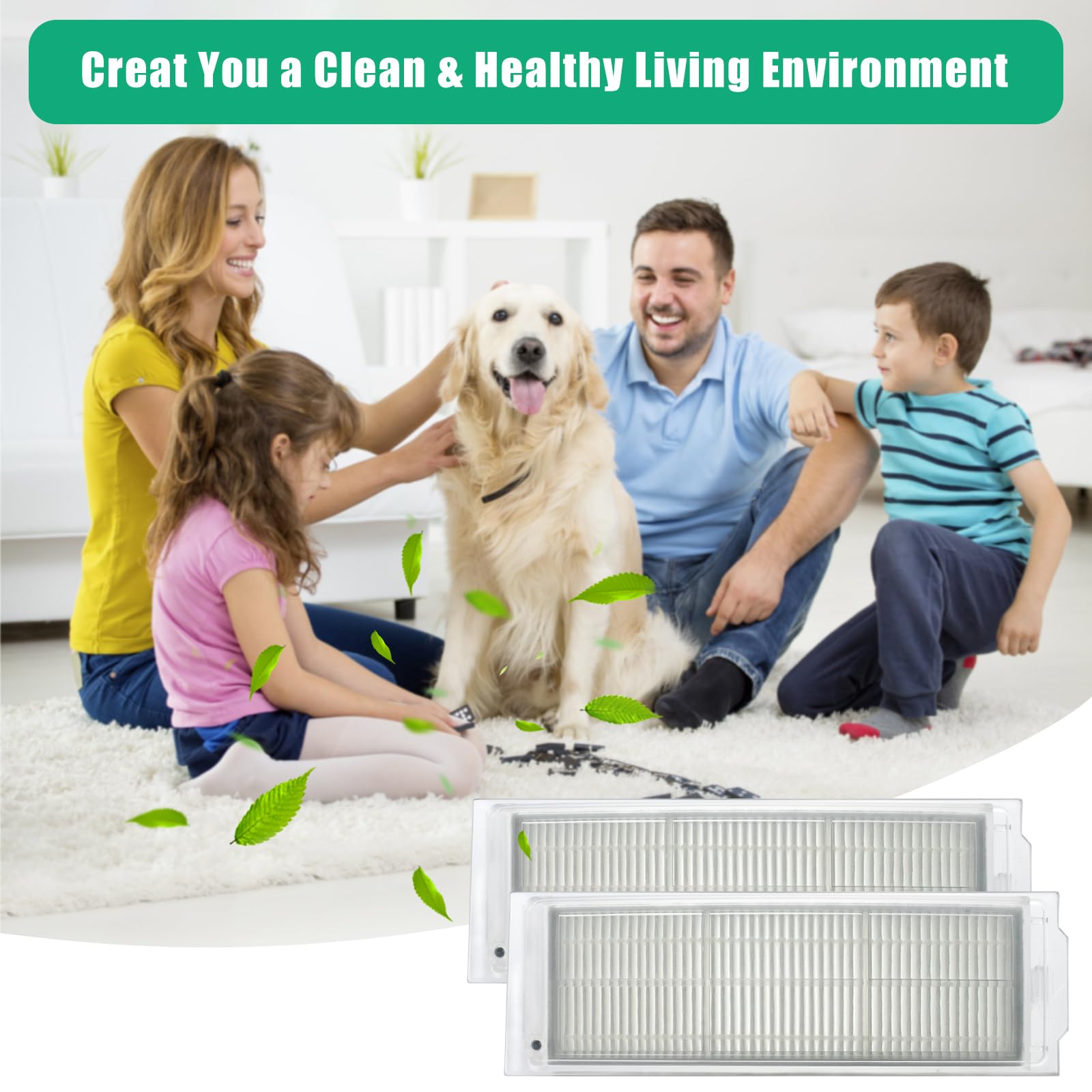 Filtro Hepa, compatibile con Xiaomi Mi Robot Vacuum-Mop Pro STYTJ02YM, compatibile con Conga 3490, compatibile con Viomi V2 PRO V3 SE Parti for la