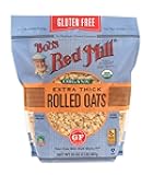 Gluten Free Organic Extra Thick Rolled Oats, 32oz (Pack of 1) - Non GMO, Whole Grain, Vegan, Kosher