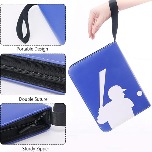 Vista 33 de Álbumes coleccionables para tarjetas coleccionables, carpeta de 4 bolsillos, funda de 400 bolsillos, carpeta de tarjetas de poliuretano con Blanco