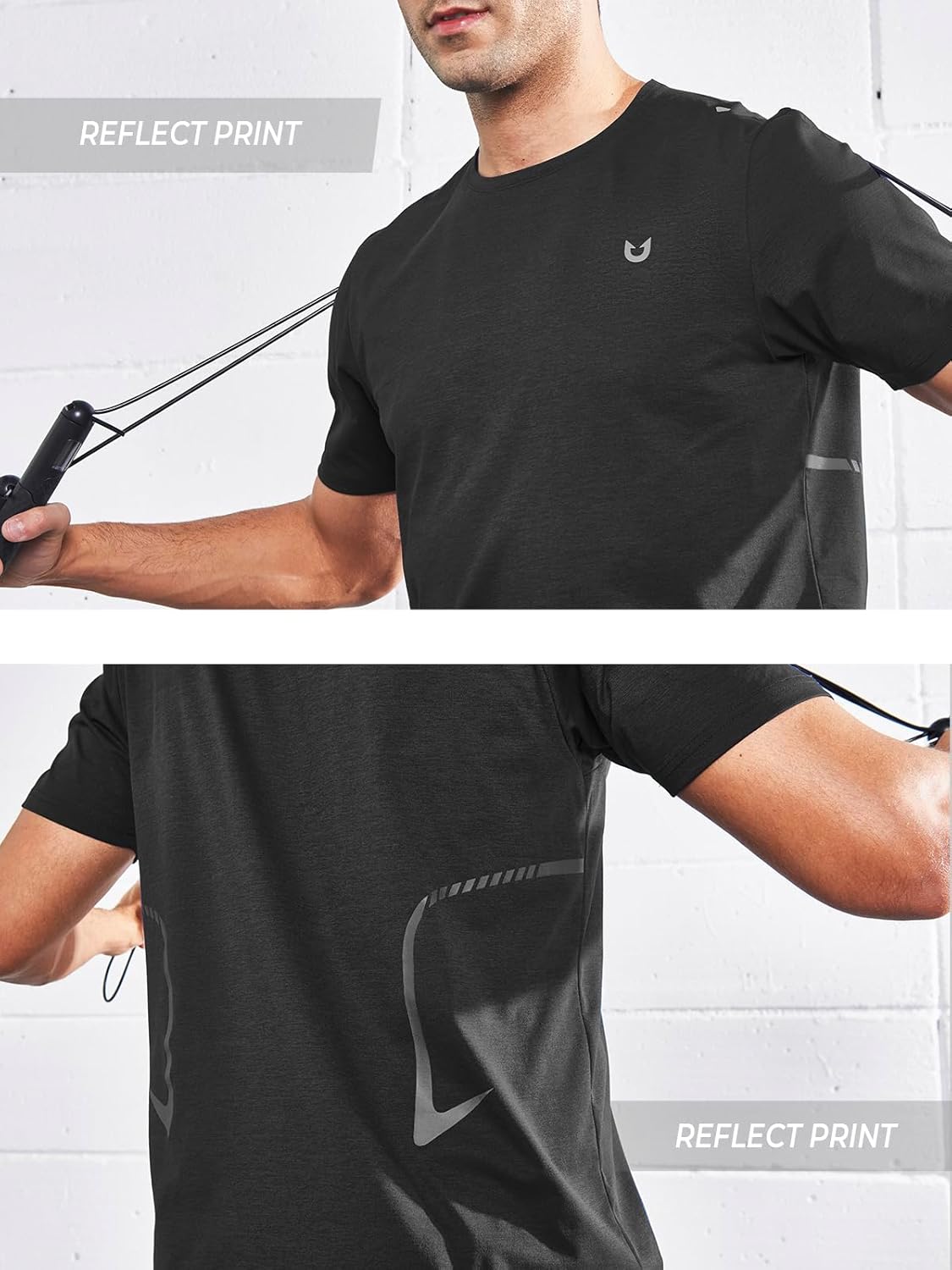 NORTHYARD Men's Workout Gym Shirts Quick Dry T-Shirts Running Athletic Short Sleeve Shirt for Men - Image 3