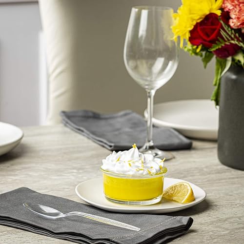 Vista 12 de Comfy Package - Cuchillos de plástico transparente resistentes con diseño grabado, cuchillos de plástico desechables, cubiertos de plástico