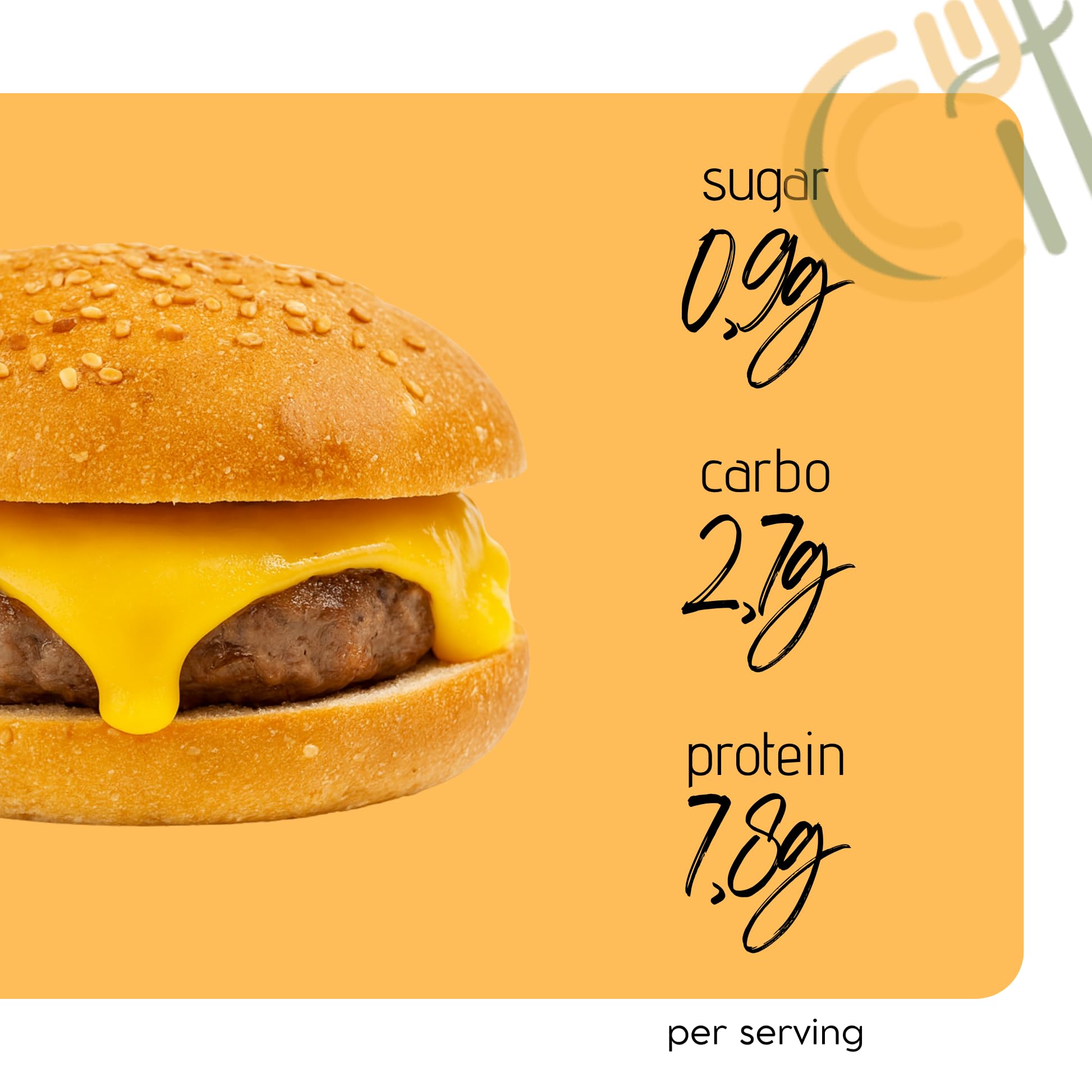 Lot de 10 Pain Keto aux graines de sésame pour Burger Keto SoKeto (10 x 60 g) avec 2,7 g de glucides par portion pour régime céto/protéique/diétique Ig<2