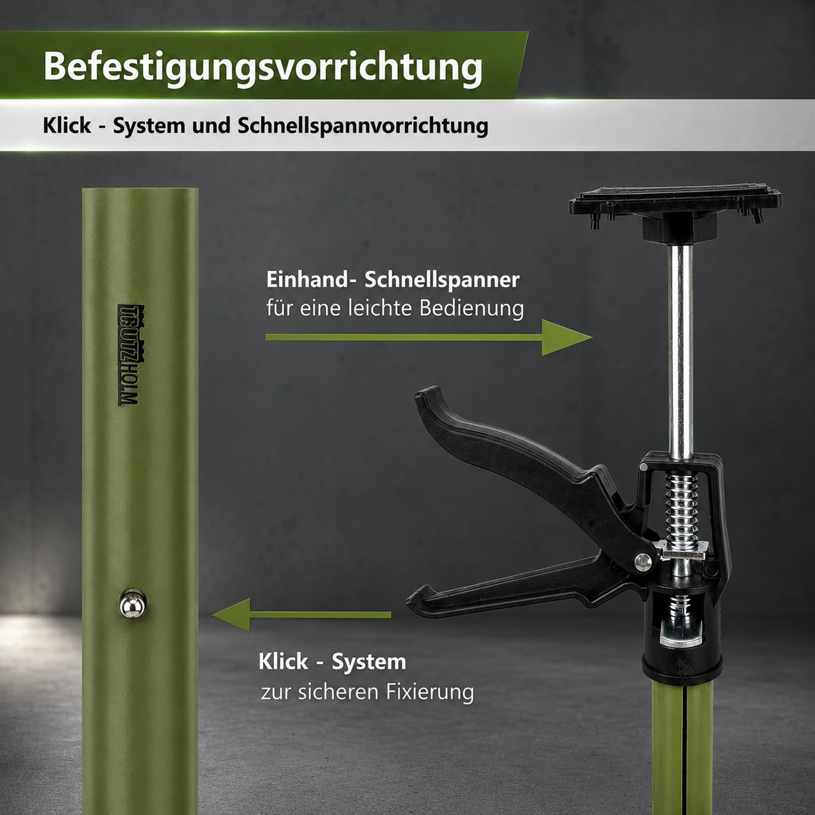 3x Zargenspanner stufenlos verstellbar 57-117 cm Druckplatte neigbar bis 45° Teleskopstütze Einhandstütze Montagestütze für Türrahmen, je 30 Kg Tragkraft Winkelspanner, Türzargen