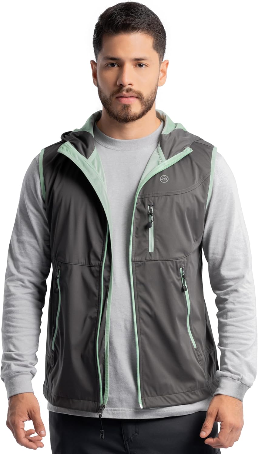 ATG mens Softshell Flex Two Tone Hooded Trekking Vest