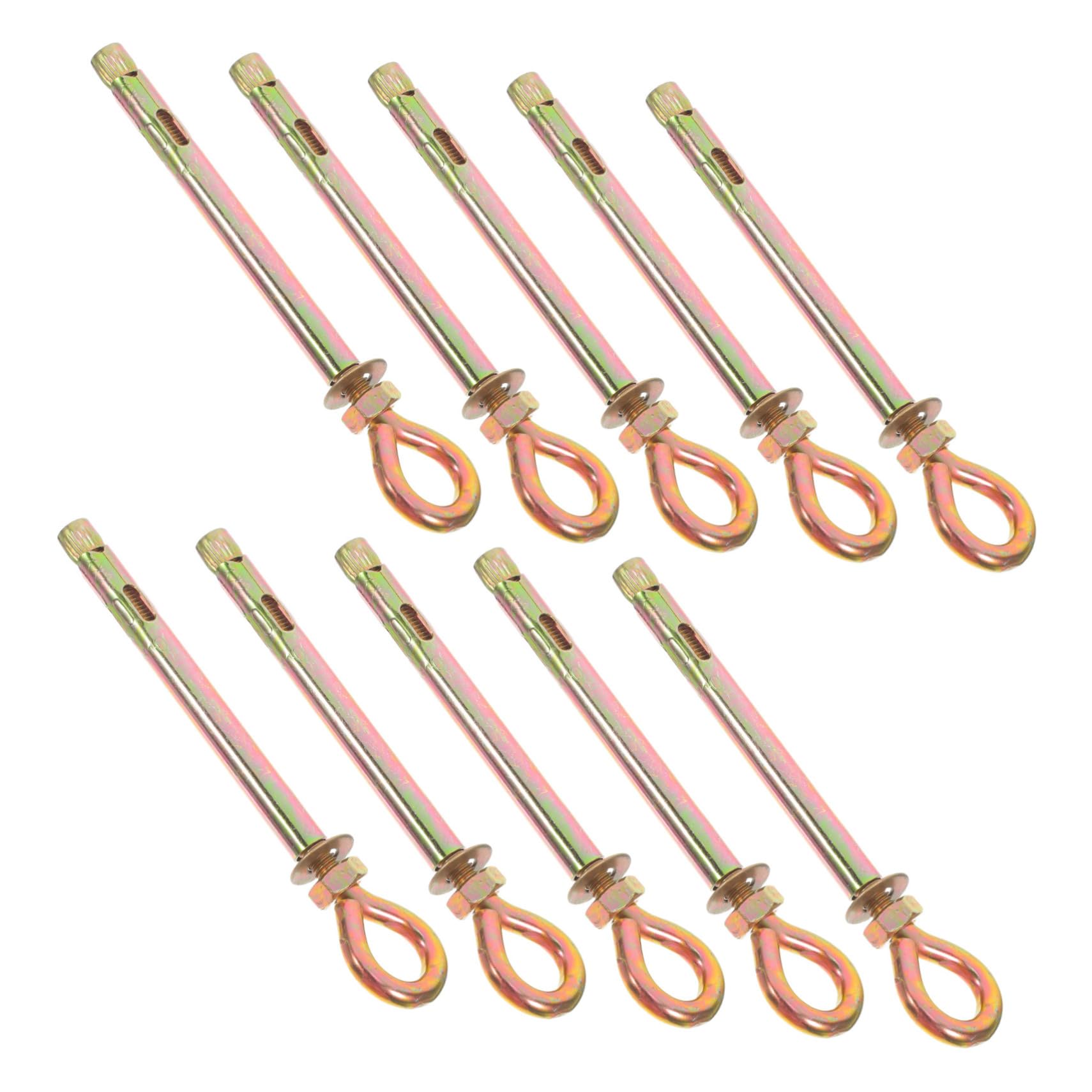 LIFKOME Carbon Steel Screw Galvanized Lifting Ring Heavy Duty Swing Chair Hanger Concrete Eye Bolt Anchor Kit