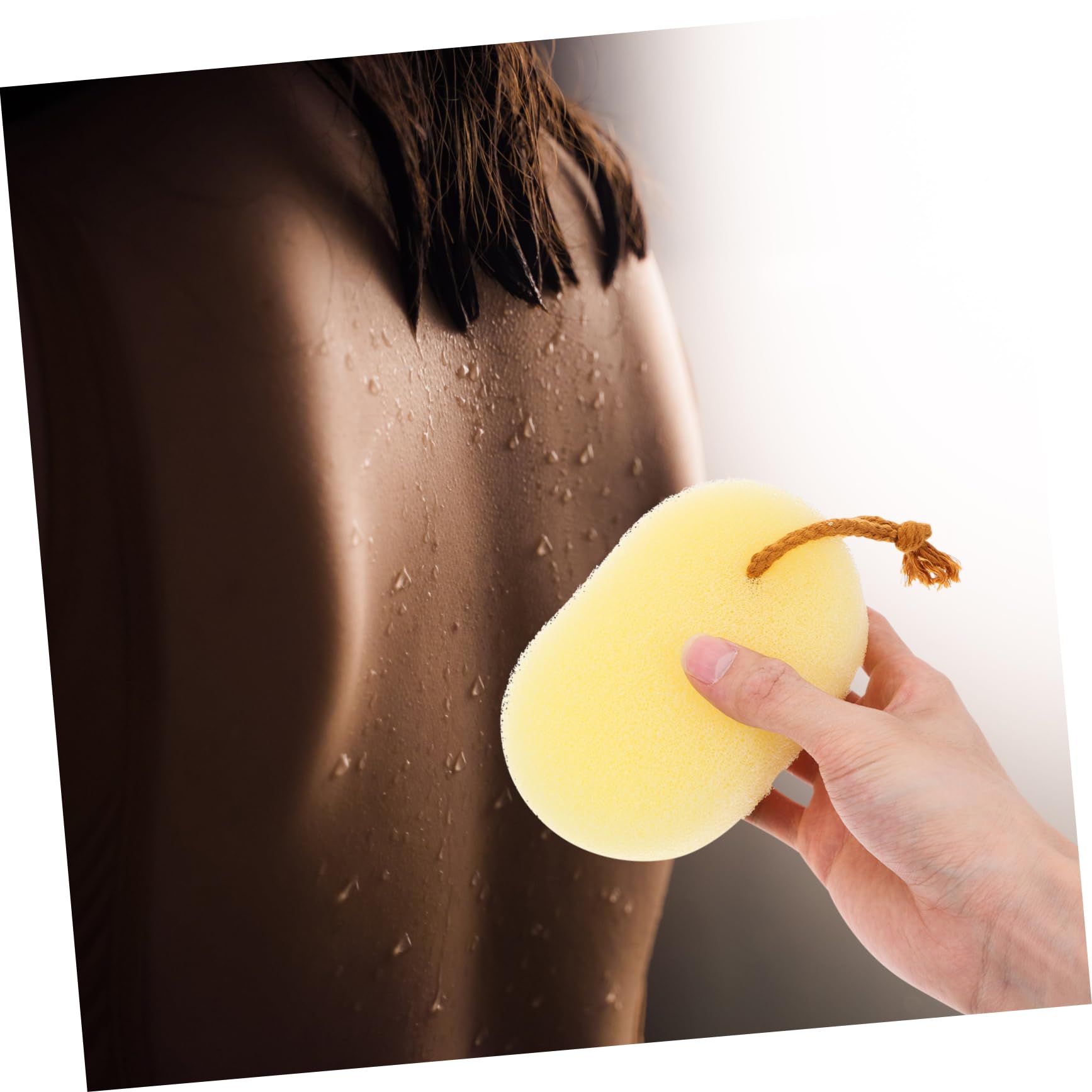 FRCOLOR 2Pcs Bath Exfoliating Sponge Soft Skin Cleansing Scrubber for Deep Exfoliation Lightweight Shower Bath Supplies for Adults Generation