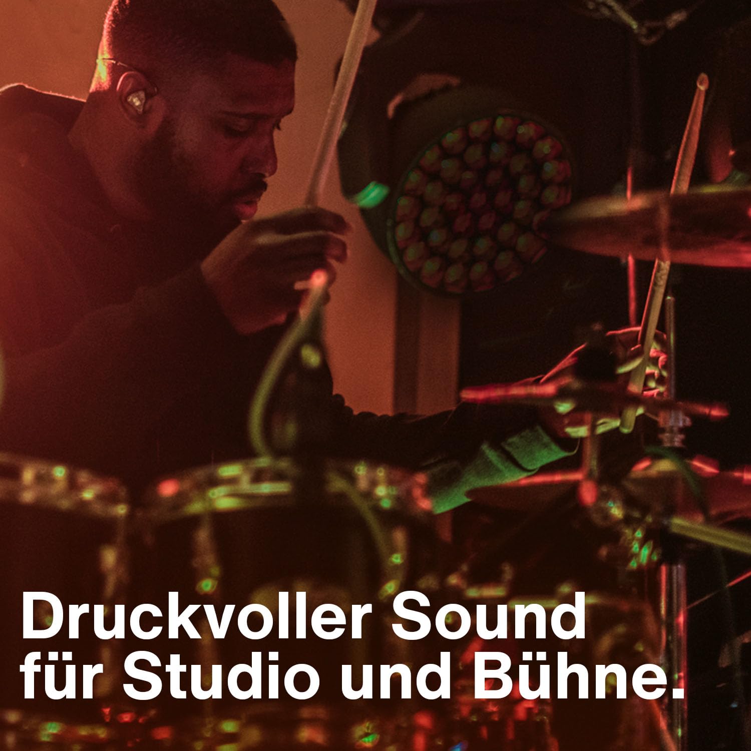 LEWITT Drum Mikrofon Set BEATKIT für Live und Studio inkl. Zubehör | Set mit Kick Drum Mikrofon, Snare Mikrofon und Stereopaar Overheads - inkl. Klemmen, Halterung und Windschutz