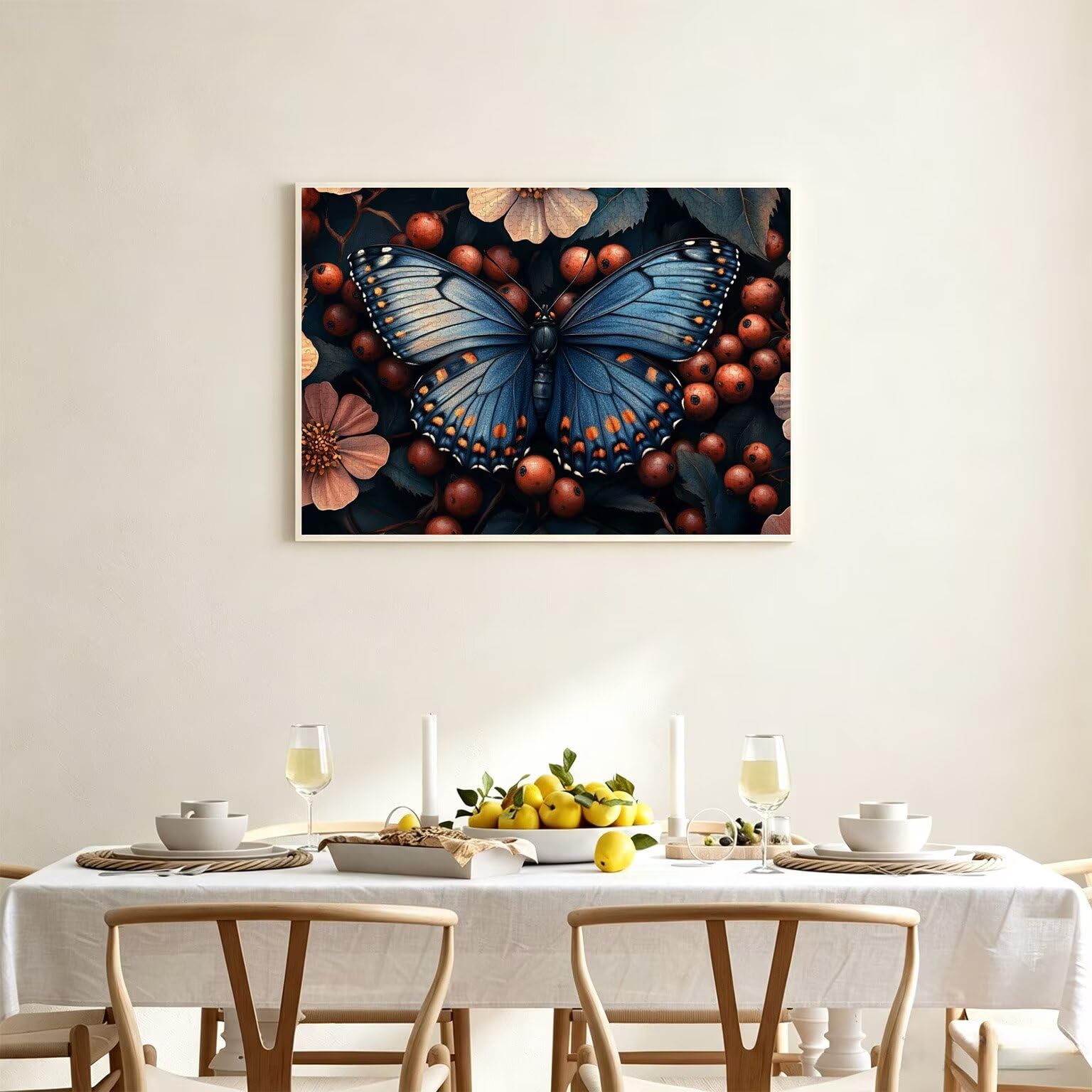 Puzzles 3000 Piezas, Puzzle Madera Mariposas Planta, n-251