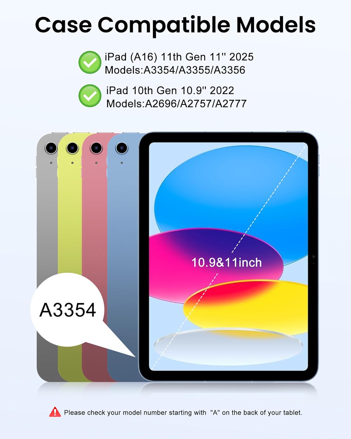 Keyboard Case for iPad 10th Generation 10.9 inch 2022 and iPad 11th Generation A16 11 inch 2025, Detachable Bluetooth Keyboard Case with Pencil & Mouse for ipad 10th/11th Gen, Pink