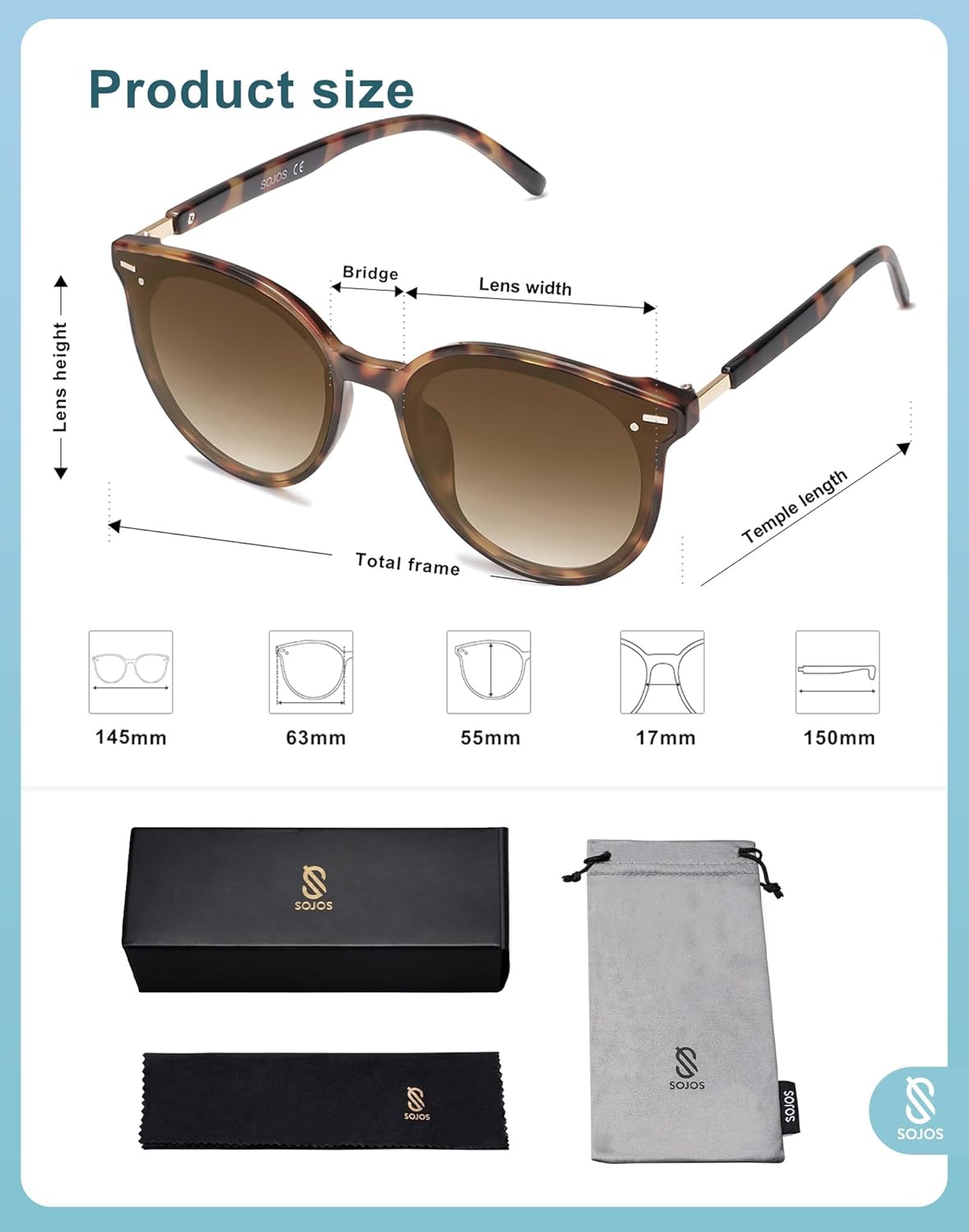 Óculos de sol SOJOS Sunnies SJ2067, Feminino, Clássico, Armação grande, Redondo, Retrô, Vintage em promoção! Veja a oferta e mais achadinhos de Óculos de sol 5 Hoje é o melhor dia para comprar Óculos de sol SOJOS Sunnies SJ2067, Feminino, Clássico, Armação grande, Redondo, Retrô, Vintage com aquele preço maroto! Promoção! Aproveite a oferta! 5