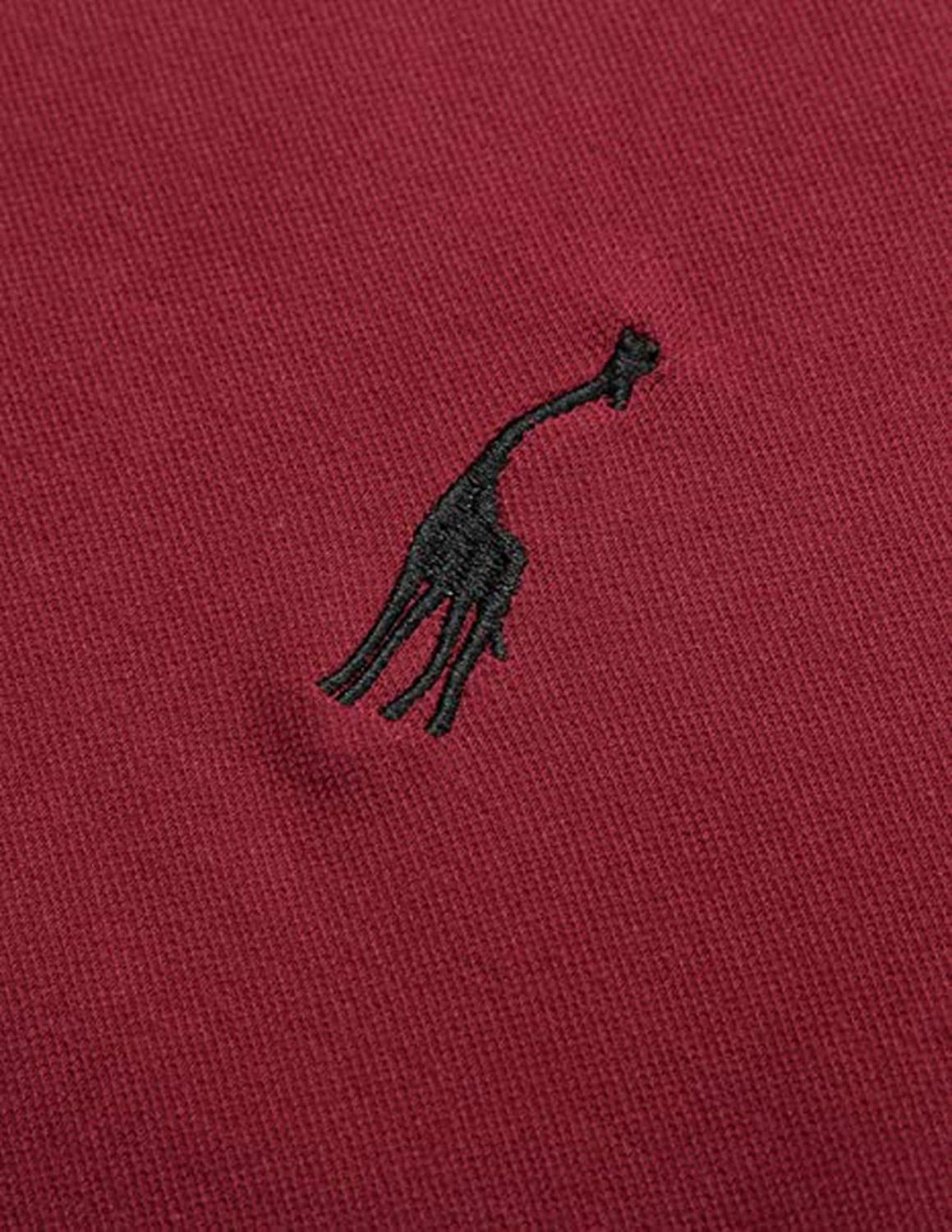 LIUPMWE Polo Uomo Manica Corta Ricamo Giraffa Cotone Moda Comodo vestibilità Slim Golf Poloshirt Sportive Shirt