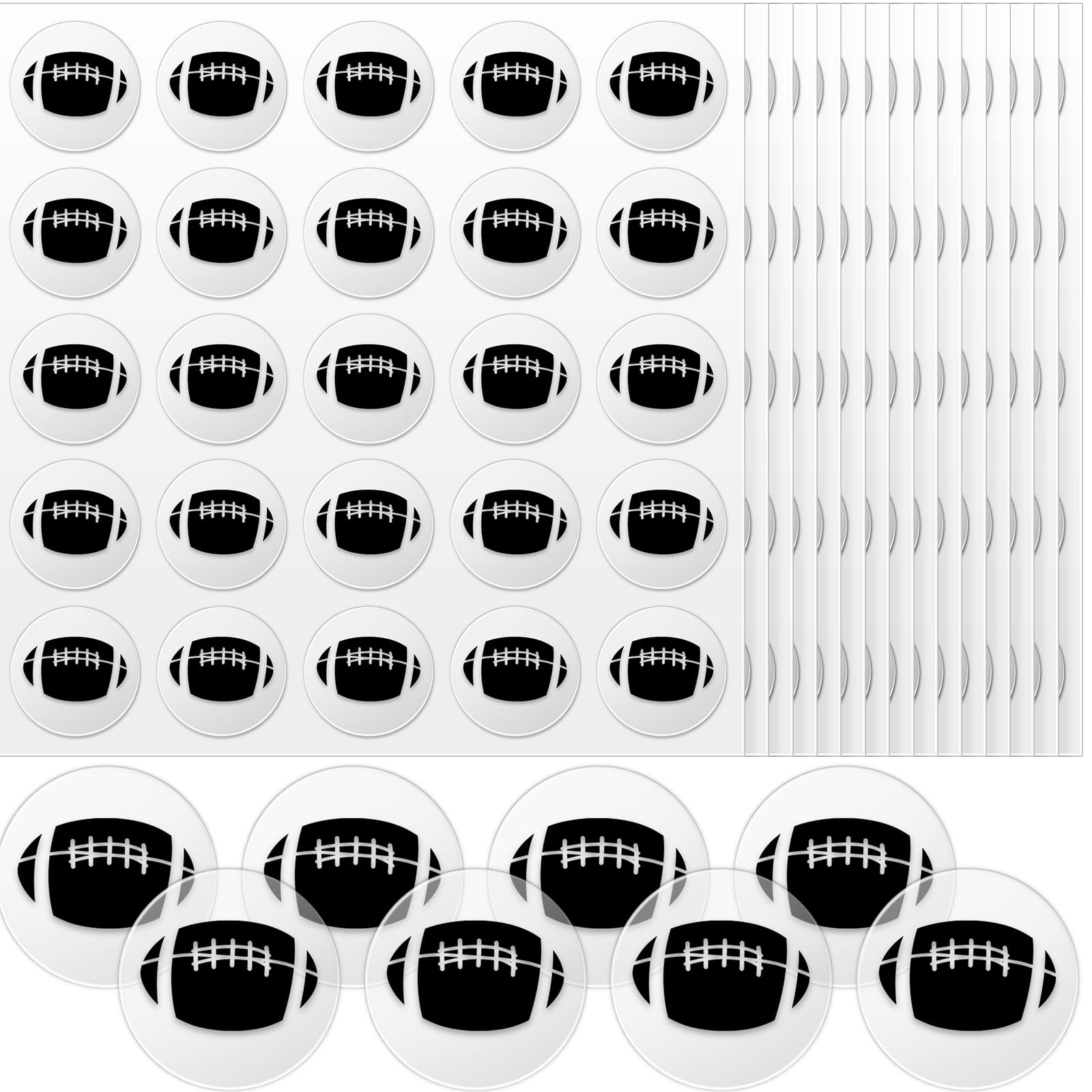 Jecery 200 Pcs Helmet Stickers 1.1 Inch Lightning Bolt Vinyl Decals