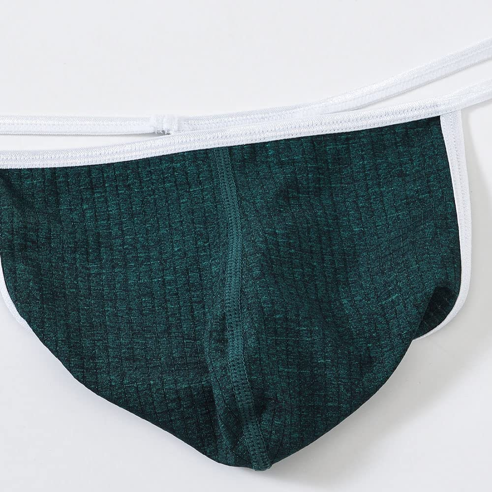Ropa Interior de Hombre Estilo Tanga con 54% de Nylon, 39% de Fibras de poliéster y 7% de Spandex. Cómodo y Elegante en un diseño clásico.