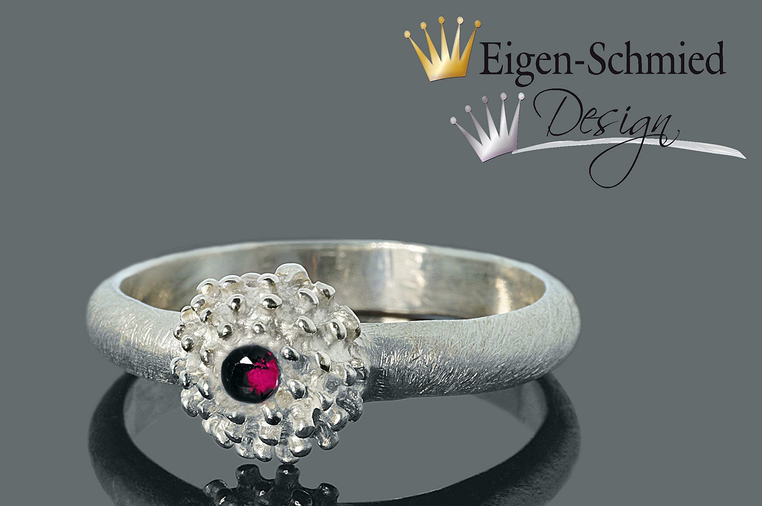 Goldschmiede Silberring small flower in 925er Sterling Silber, Frühling, Ring mit Blume, Silber, Silberschmuck, Silberring, handmade, Unikat, Verlobungring