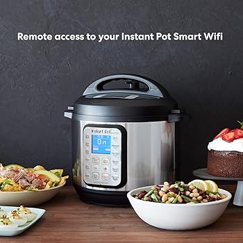 Instant Pot Smart Wifi 6 Quart Multi-use Electric Pressure, Slow, Rice Cooker, Yogurt, Cake Maker, Sauté, Steamer and...
